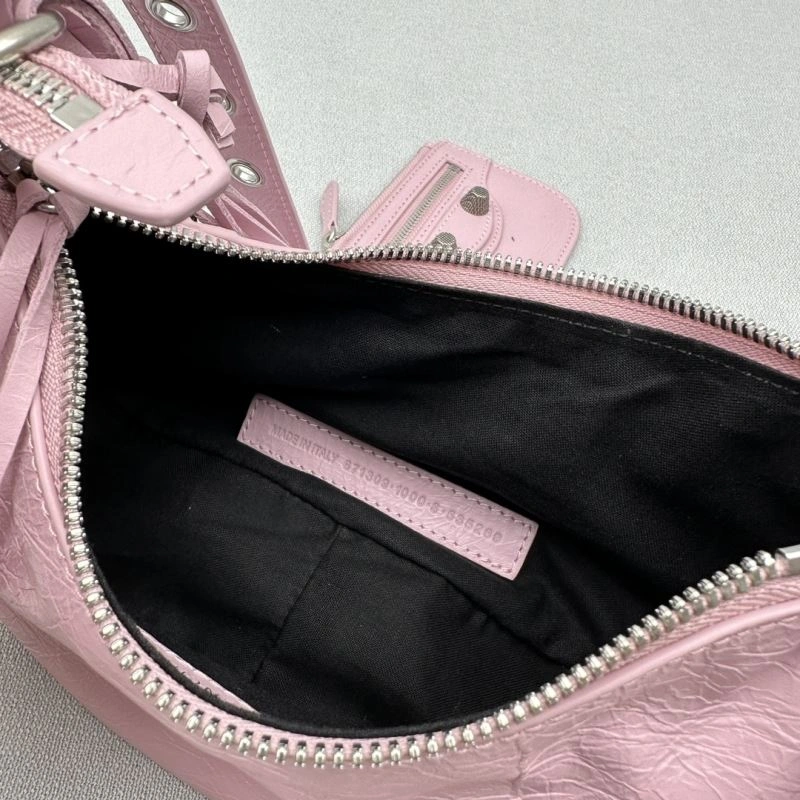 ZeroBulk Balenciaga Cherry Blossom Pink Le Cagole Half-Moon Crossbody Bag 78797
