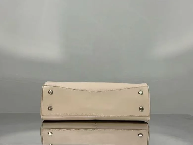 Balenciaga Chic Apricot Handbag with Silver Buckle -  Elegance SportInspired 38250