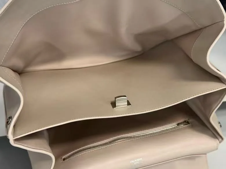Balenciaga Chic Apricot Handbag with Silver Buckle -  Elegance SportInspired 38250