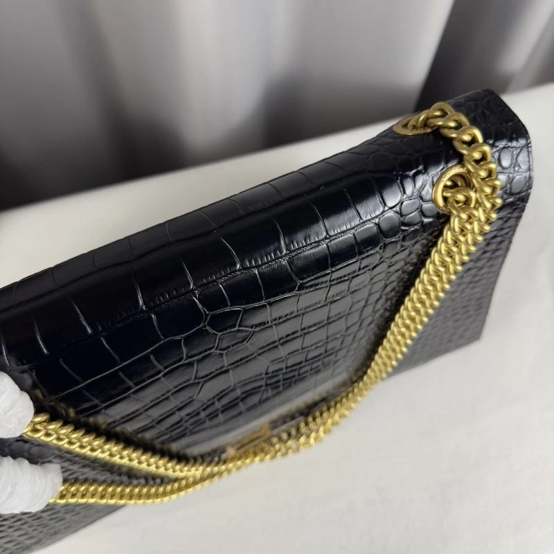 Balenciaga  Crush Pleated Chain Bag - Large Crocodile Style MultiPurpose 75313