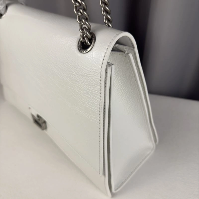 Balenciaga Chic Crush Quilted Chain Bag -  Medium Crossbody Unisex 75291