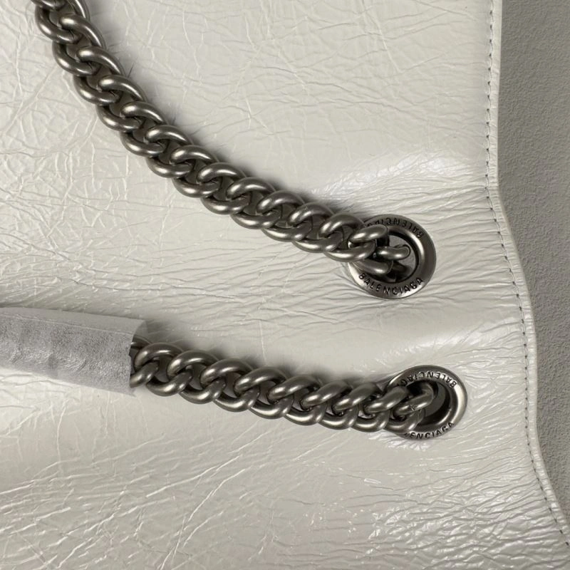 Balenciaga Chic Crush Quilted Chain Bag -  Medium Crossbody Unisex 75291