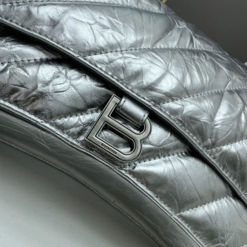 Balenciaga  Hourglass Chain Bag - Large Embroidered Silver Edition Colorful 78663