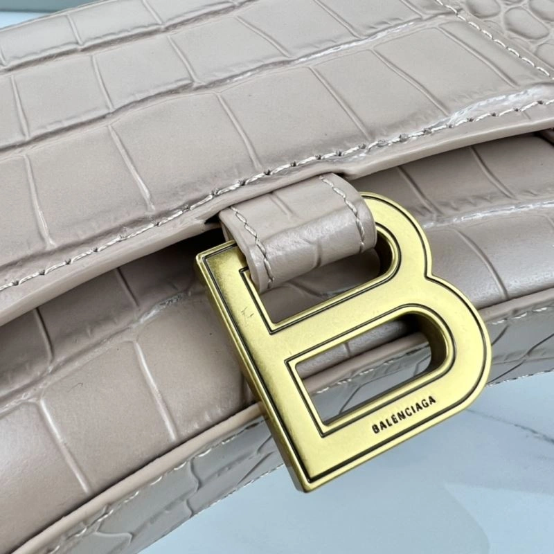 Balenciaga  Hourglass Chain Crossbody Bag in Cowhide Leather Sleek 78641