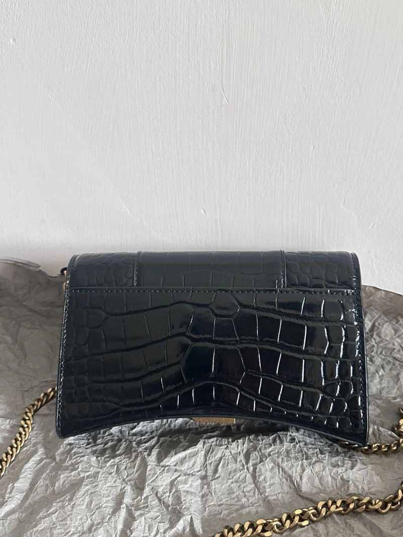 Colorful Balenciaga Chic Hourglass Crocodile Chain Bag -  Elegance 66987