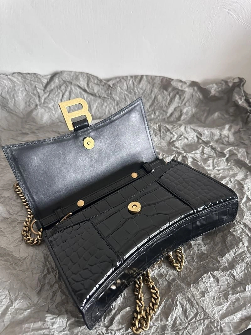 Colorful Balenciaga Chic Hourglass Crocodile Chain Bag -  Elegance 66987