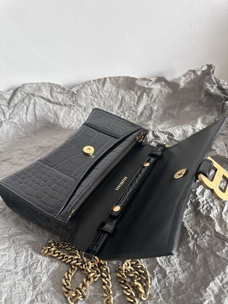Colorful Balenciaga Chic Hourglass Crocodile Chain Bag -  Elegance 66987