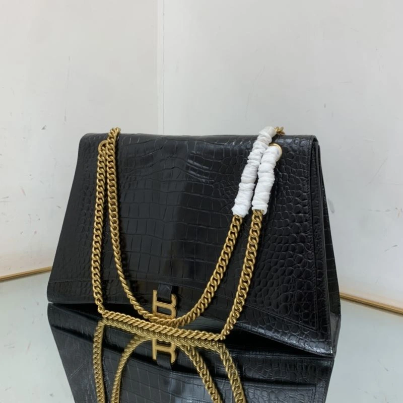 MoistureWicking Balenciaga Chic Hourglass Crush Pleated Chain Bag -  Style 78667