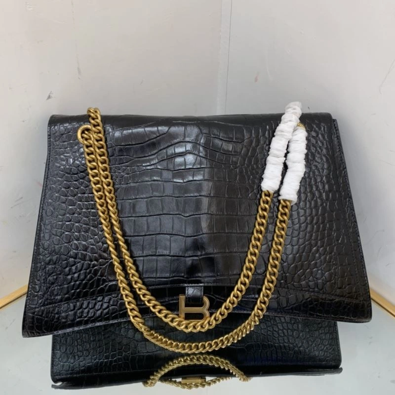 MoistureWicking Balenciaga Chic Hourglass Crush Pleated Chain Bag -  Style 78667