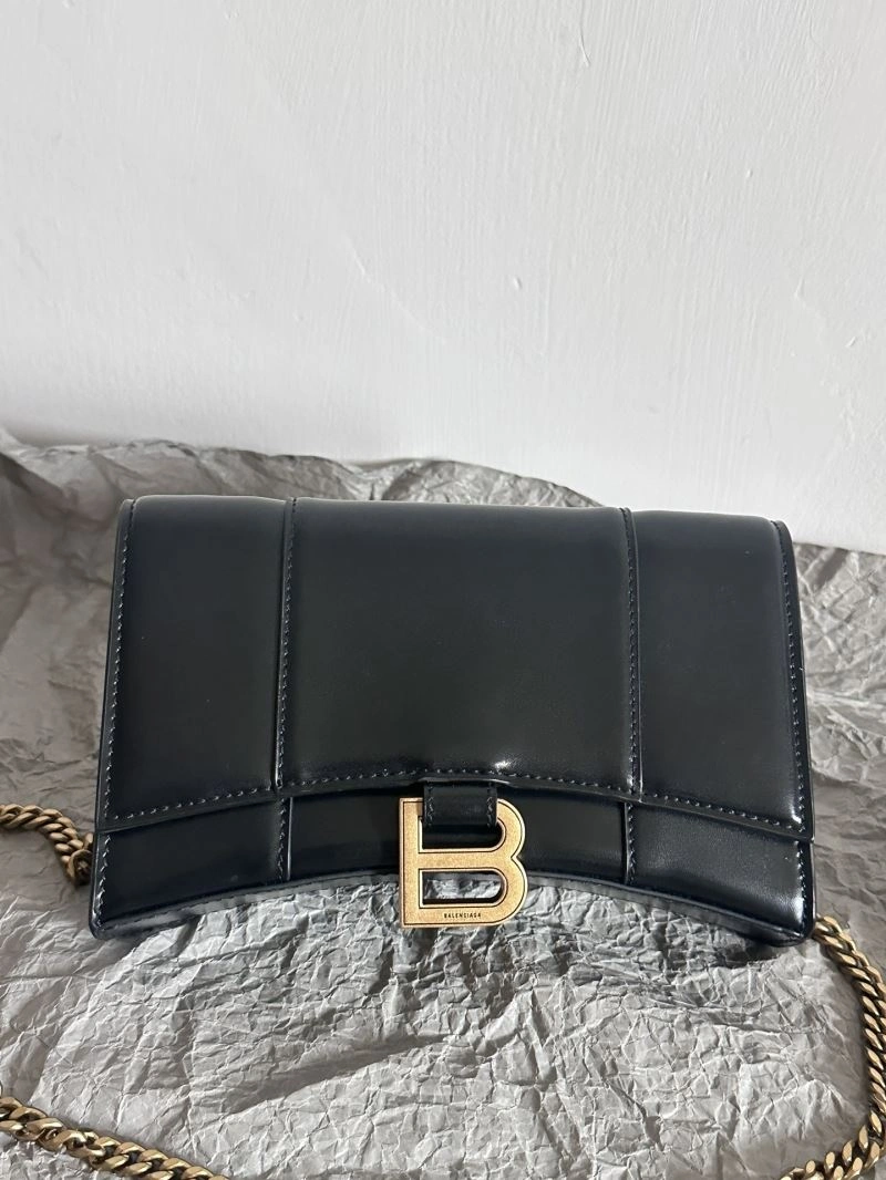 Balenciaga  Hourglass Sand Timer Bag - Pink Gold Crocodile WOC Classic 66991