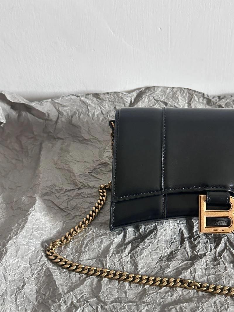 Balenciaga  Hourglass Sand Timer Bag - Pink Gold Crocodile WOC Classic 66991