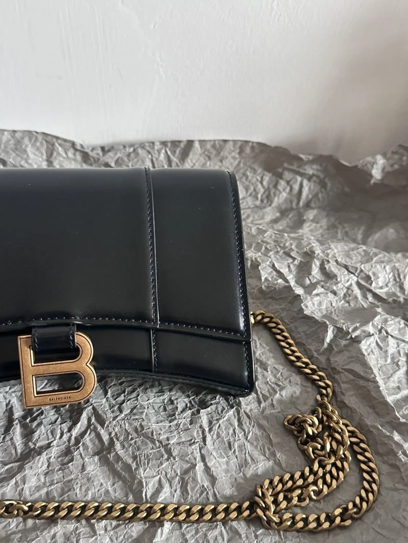 Balenciaga  Hourglass Sand Timer Bag - Pink Gold Crocodile WOC Classic 66991