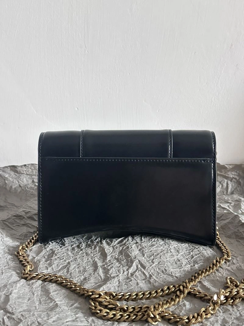 Balenciaga  Hourglass Sand Timer Bag - Pink Gold Crocodile WOC Classic 66991