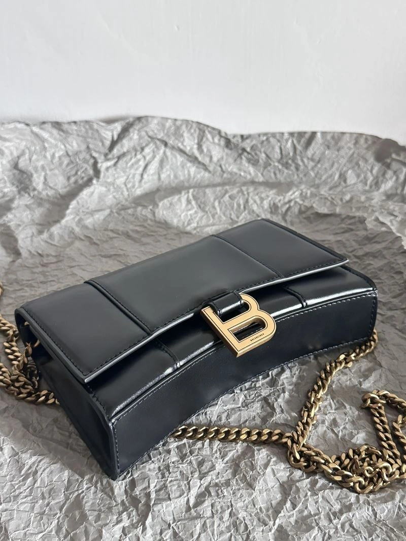 Balenciaga  Hourglass Sand Timer Bag - Pink Gold Crocodile WOC Classic 66991