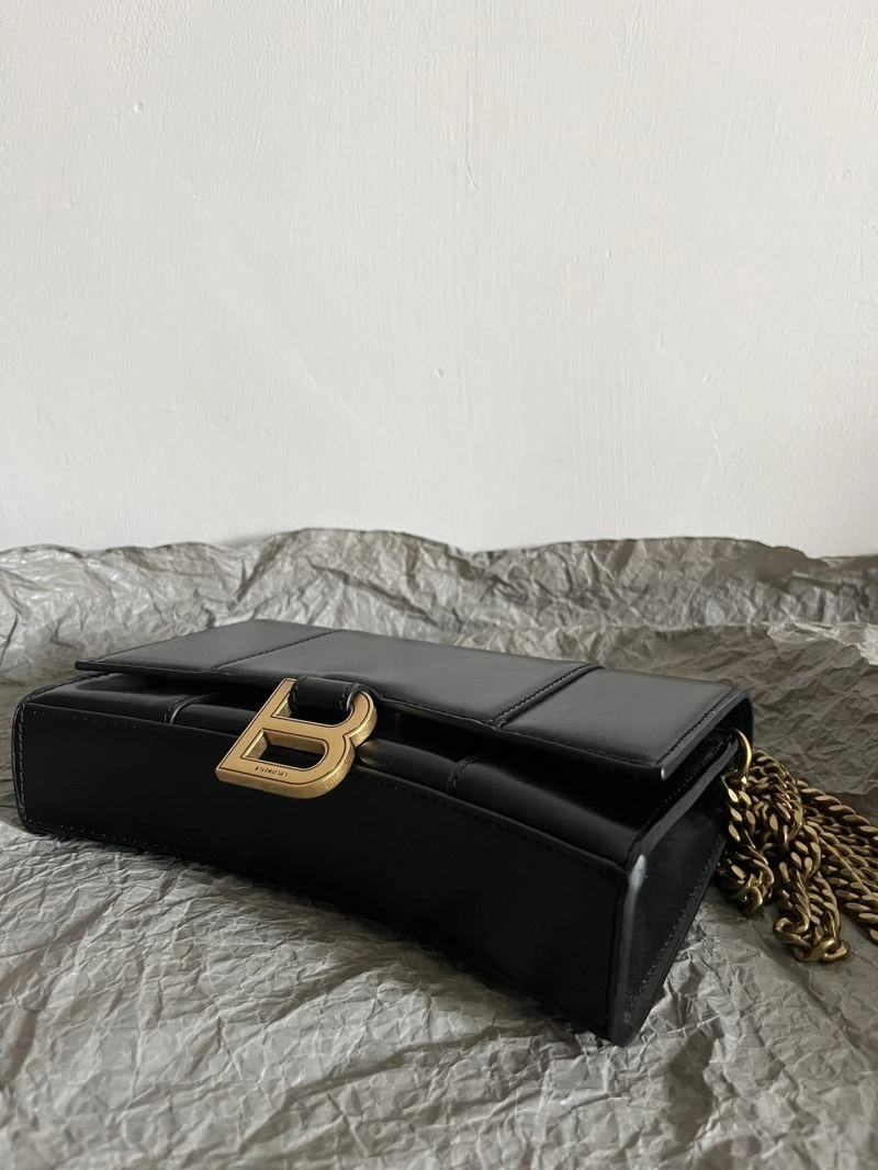 Balenciaga  Hourglass Sand Timer Bag - Pink Gold Crocodile WOC Classic 66991