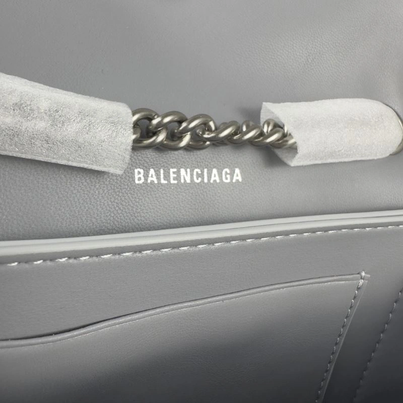 Balenciaga  Silver Crush Mini Hourglass Chain Bag Unique 75275