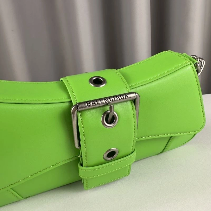Effortless Balenciaga  Trapezoidal Lindsay Handbag - Vintage Green Charm 75363