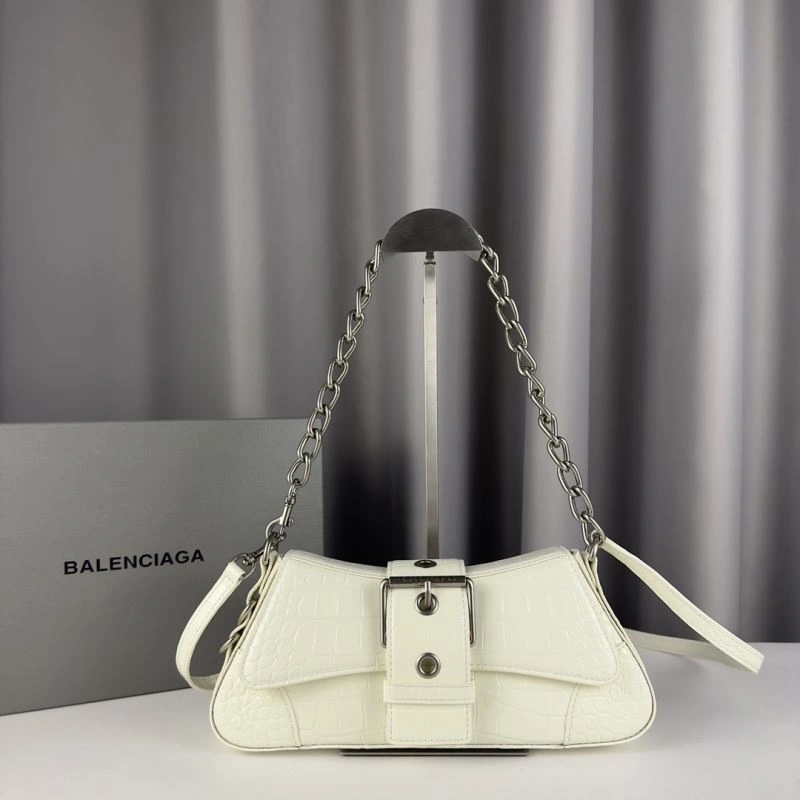 Balenciaga  Triangular Flap Crocodile Handbag - Lindsay Series Refined 75361