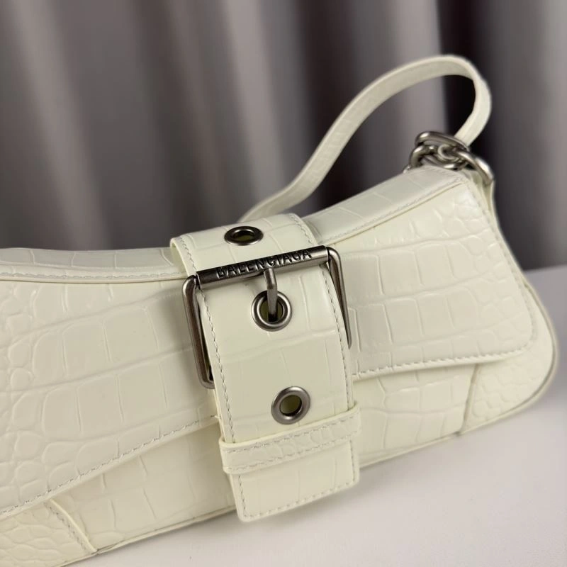 Balenciaga  Triangular Flap Crocodile Handbag - Lindsay Series Refined 75361