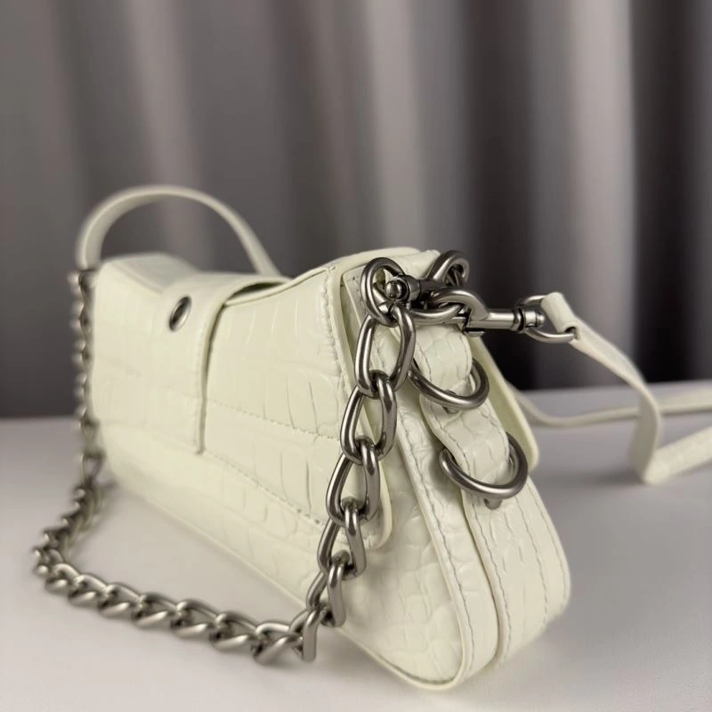 Balenciaga  Triangular Flap Crocodile Handbag - Lindsay Series Refined 75361