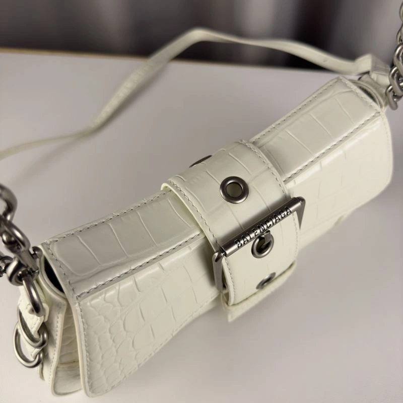 Balenciaga  Triangular Flap Crocodile Handbag - Lindsay Series Refined 75361