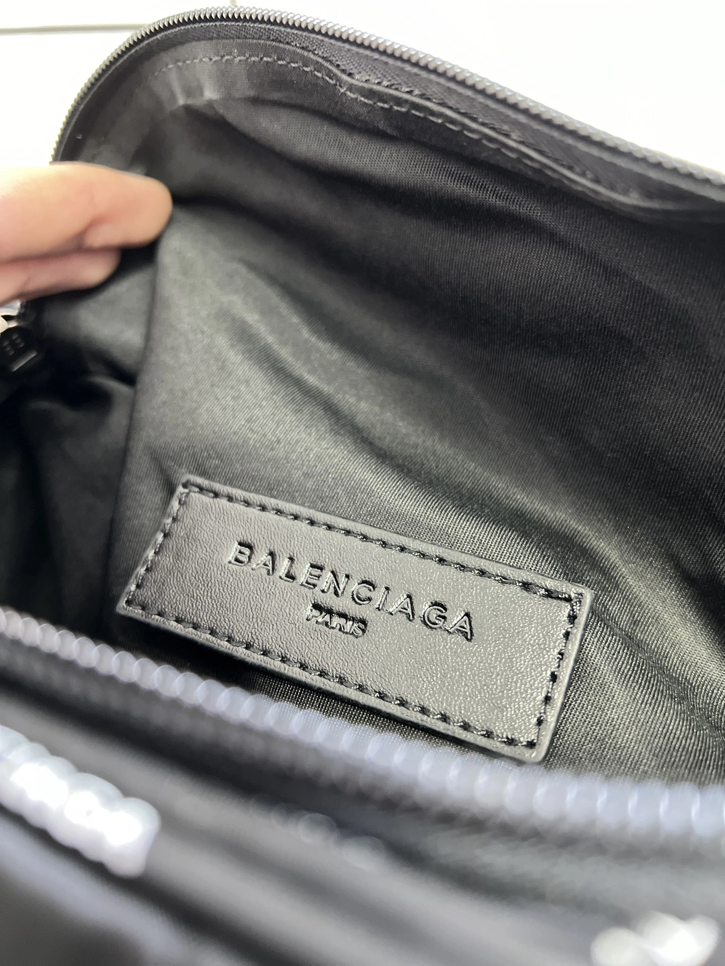 Balenciaga City Series Paris Explorer Black Waist Bag Breathable 60858