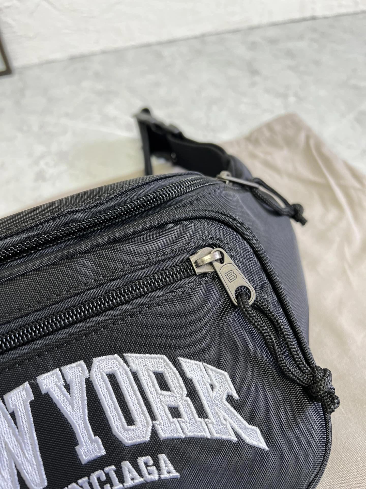 Sustainable Balenciaga City Series Paris Explorer Waist Bag - Black 60857
