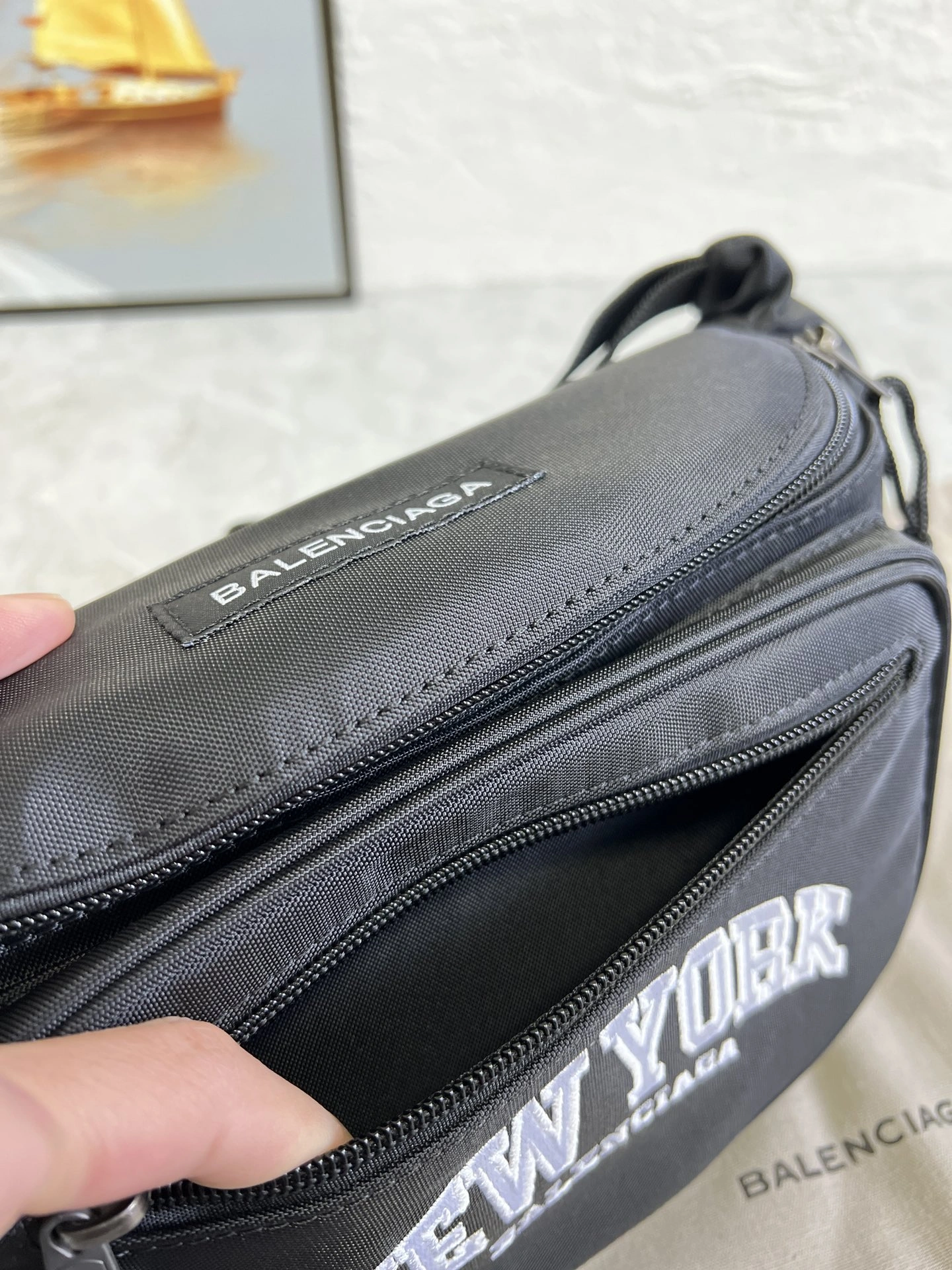 Sustainable Balenciaga City Series Paris Explorer Waist Bag - Black 60857