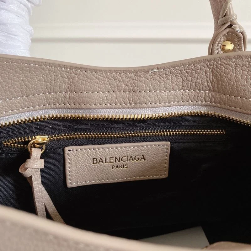 Balenciaga  Goat Leather Motorcycle Bag - Gray-White Sustainable 38303