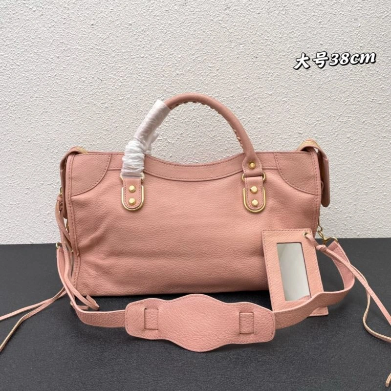 Bold Balenciaga  Goat Leather Motorcycle Bag with Mirror 72710