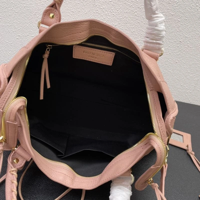 Bold Balenciaga  Goat Leather Motorcycle Bag with Mirror 72710