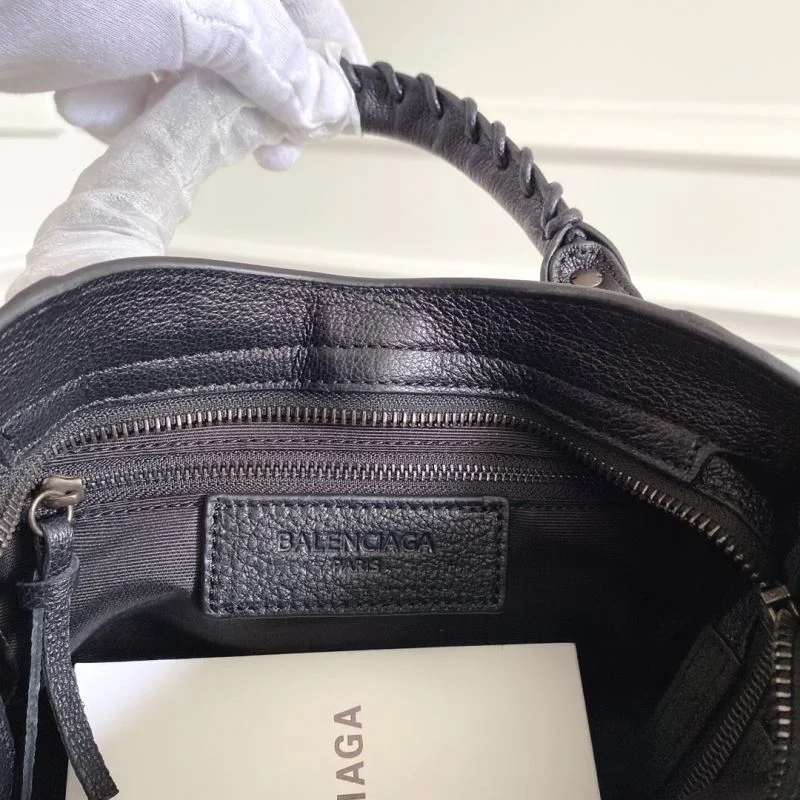 Balenciaga  Italian Goat Leather Mini Motorcycle Bag with Strap EasyMatch 38299