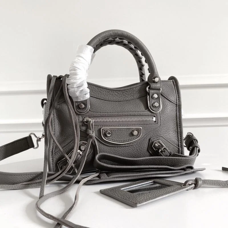 Casual Balenciaga  Italian Goat Leather Motorcycle Bag - Mini 23cm 38320