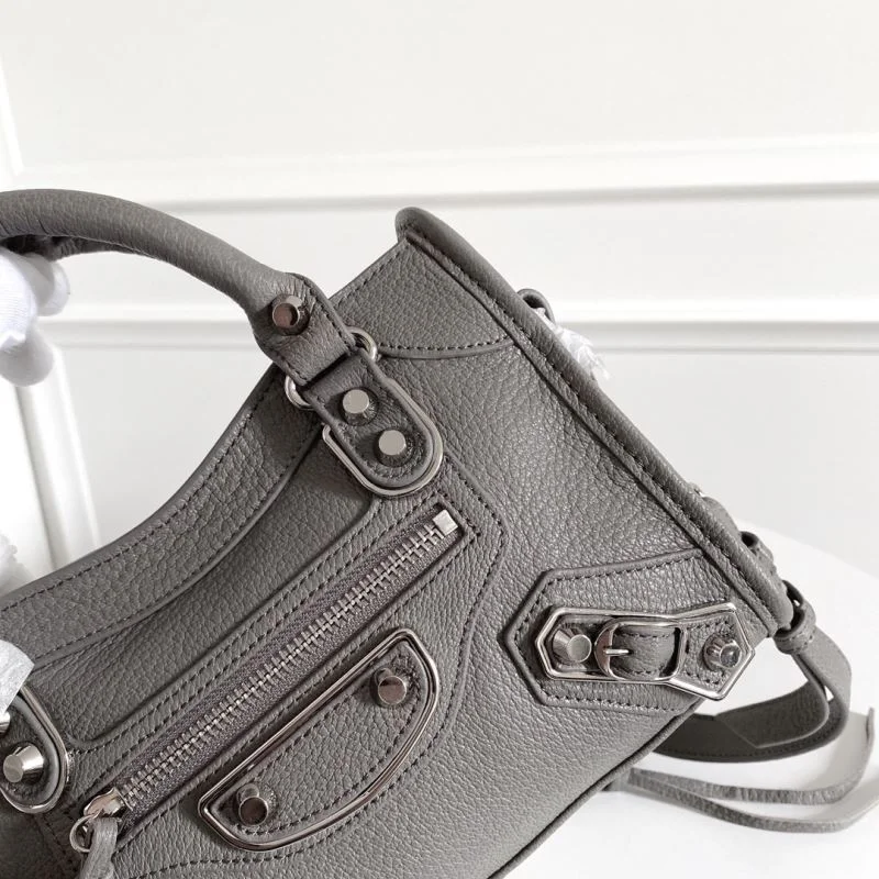 Casual Balenciaga  Italian Goat Leather Motorcycle Bag - Mini 23cm 38320