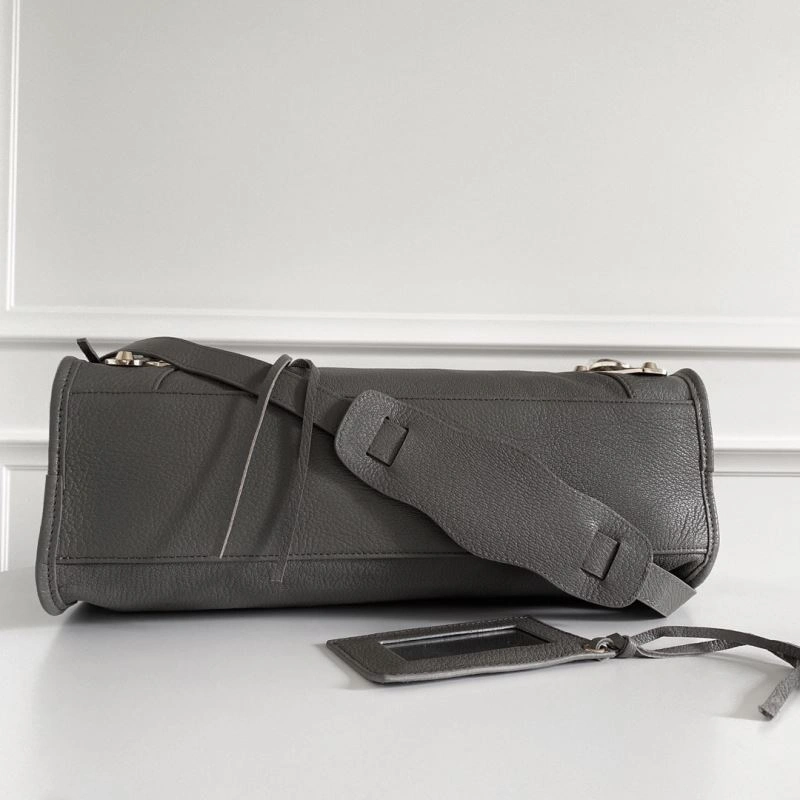 TimelessDesign Balenciaga  Italian Goat Leather Motorcycle Bag with Gold Studs 66965