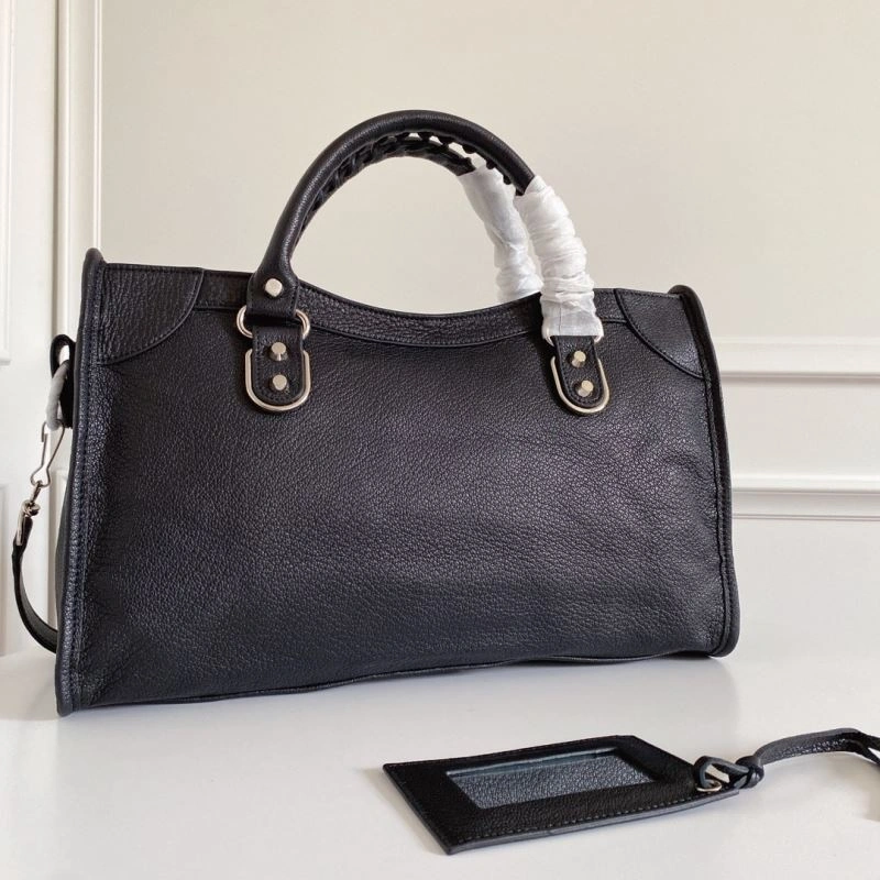 TechFriendly Balenciaga  Italian Goat Leather Motorcycle Bag with Studs - 38cm 66933