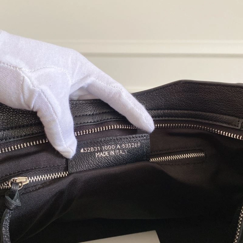 TechFriendly Balenciaga  Italian Goat Leather Motorcycle Bag with Studs - 38cm 66933