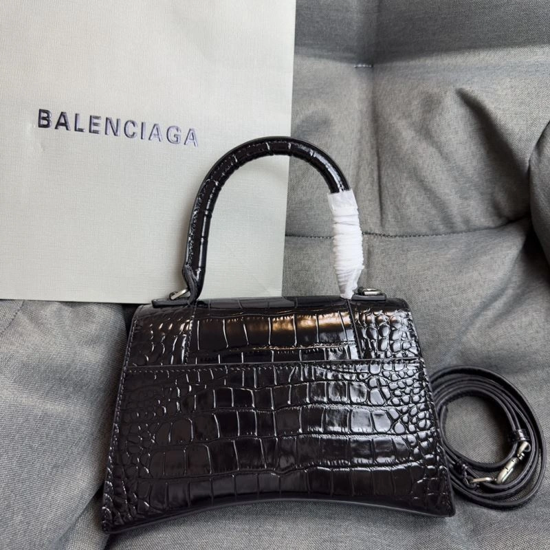 Balenciaga Crescent Hourglass Crocodile Bag - Size S Soft 70024