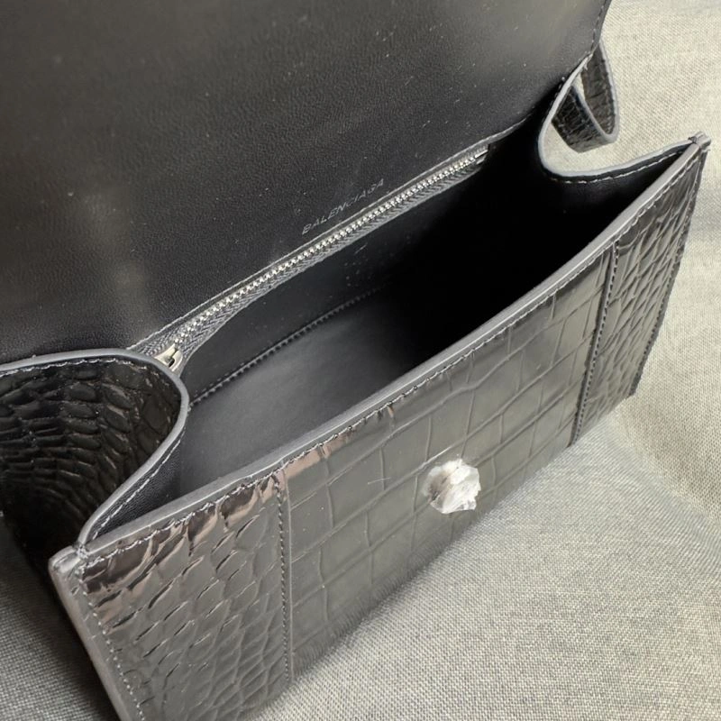 Balenciaga Crescent Hourglass Crocodile Bag - Size S Soft 70024