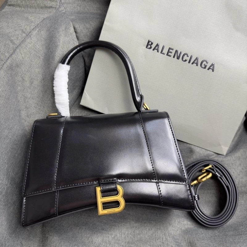 Balenciaga Crescent Hourglass S Bag in Black Weave TravelReady 70014