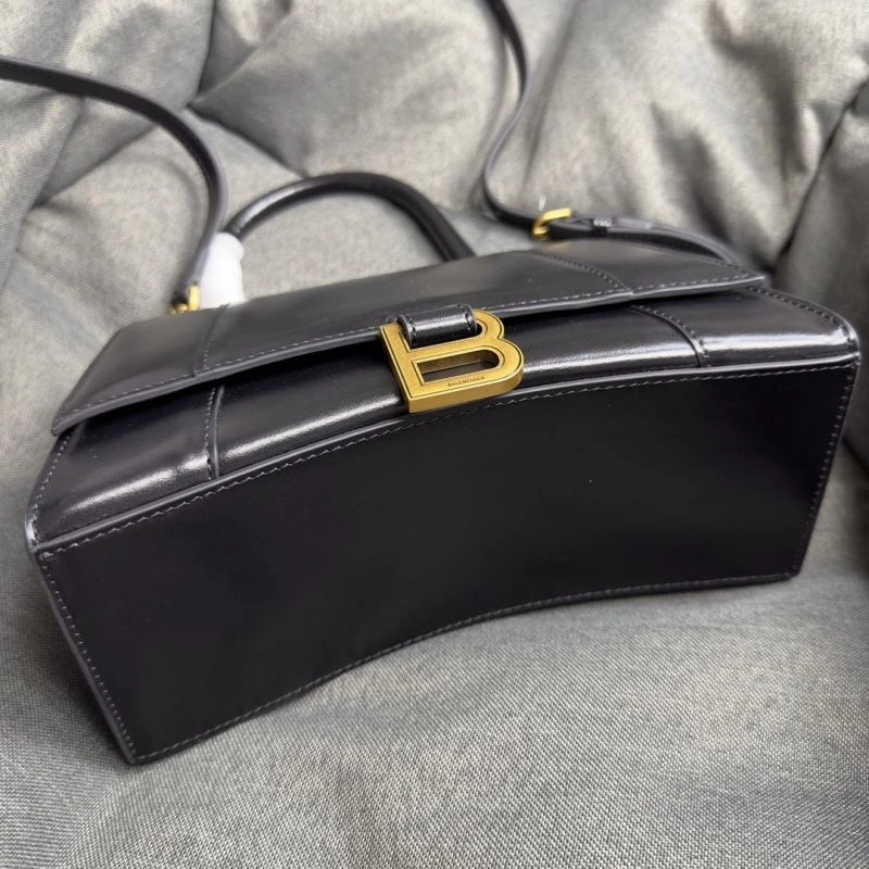 Balenciaga Crescent Hourglass S Bag in Black Weave TravelReady 70014
