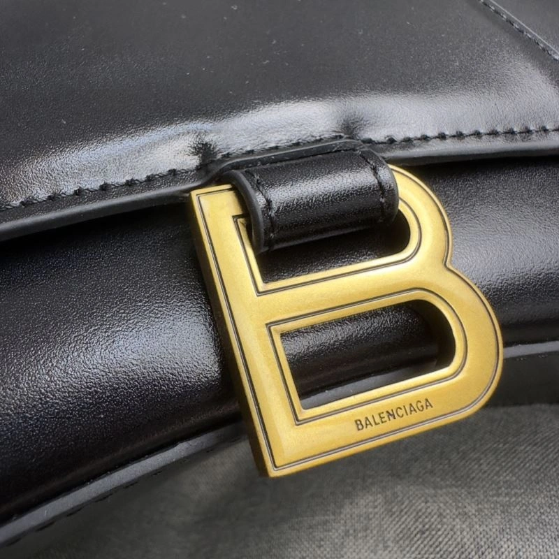 Balenciaga Crescent Hourglass S Bag in Black Weave TravelReady 70014