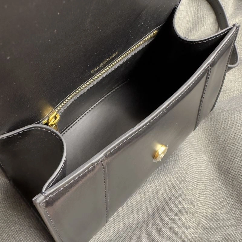 Balenciaga Crescent Hourglass S Bag in Black Weave TravelReady 70014