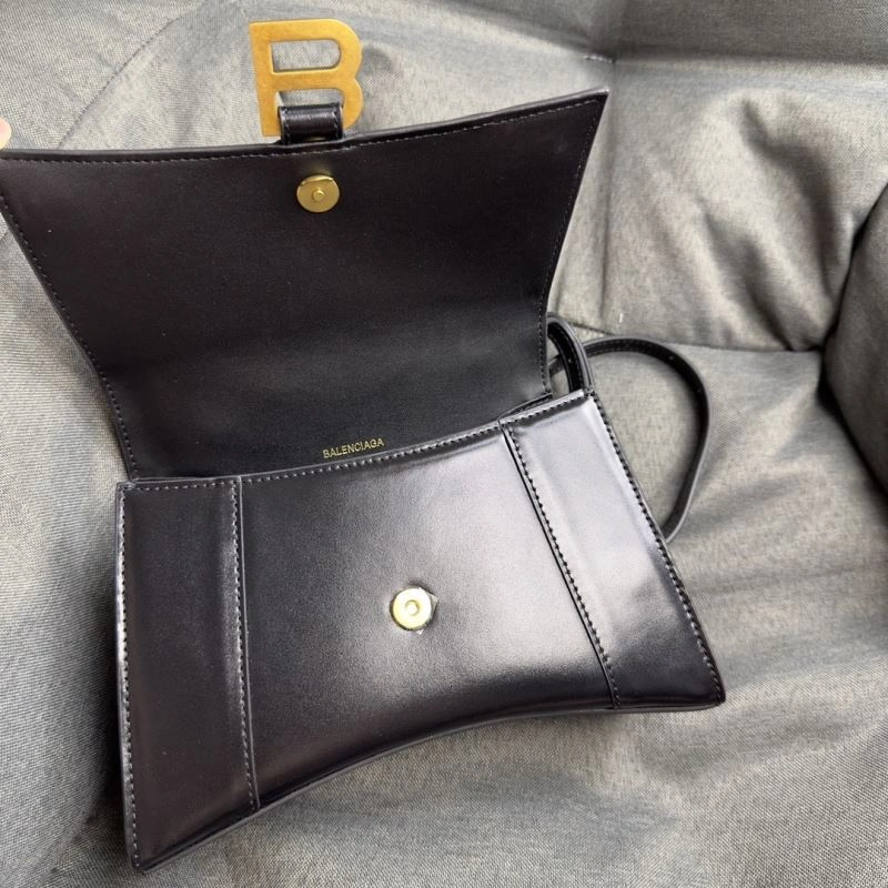 Balenciaga Crescent Hourglass S Bag in Black Weave TravelReady 70014