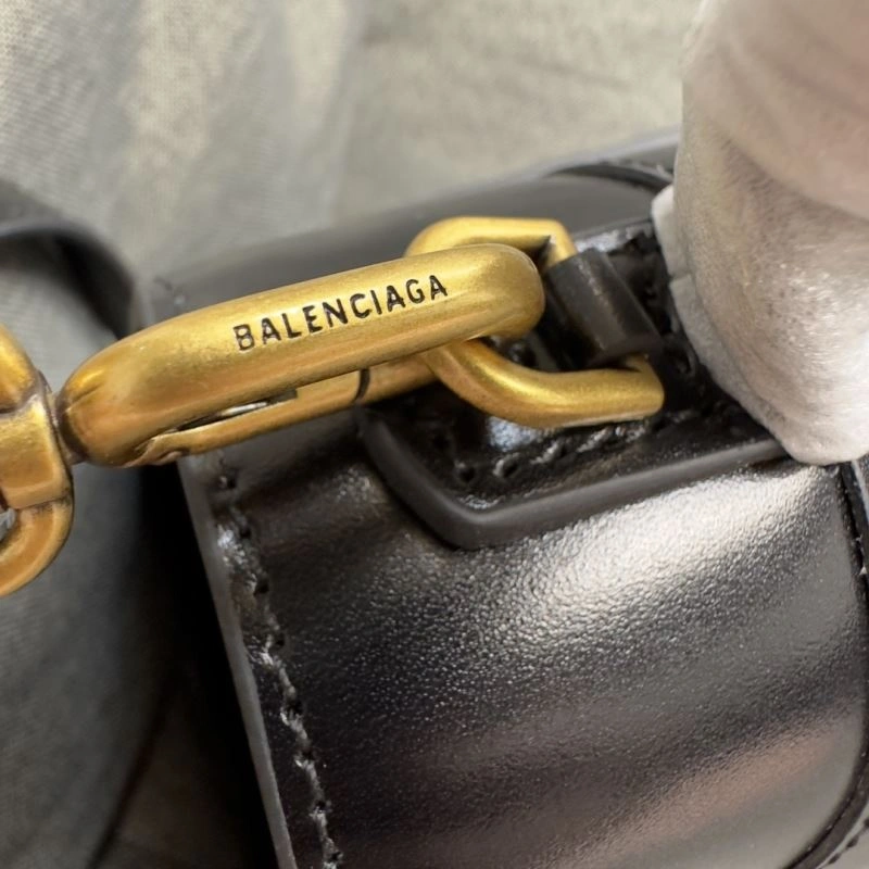 Balenciaga Crescent Hourglass S Bag in Black Weave TravelReady 70014