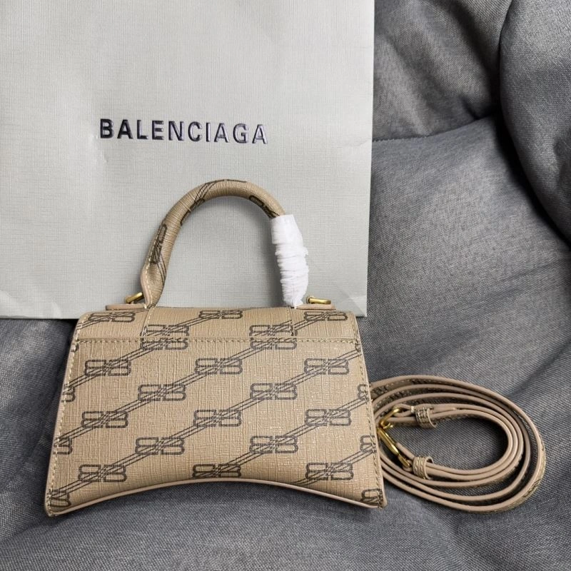 Balenciaga Crescent Hourglass XS Bag in Brown Leather Practical 70007