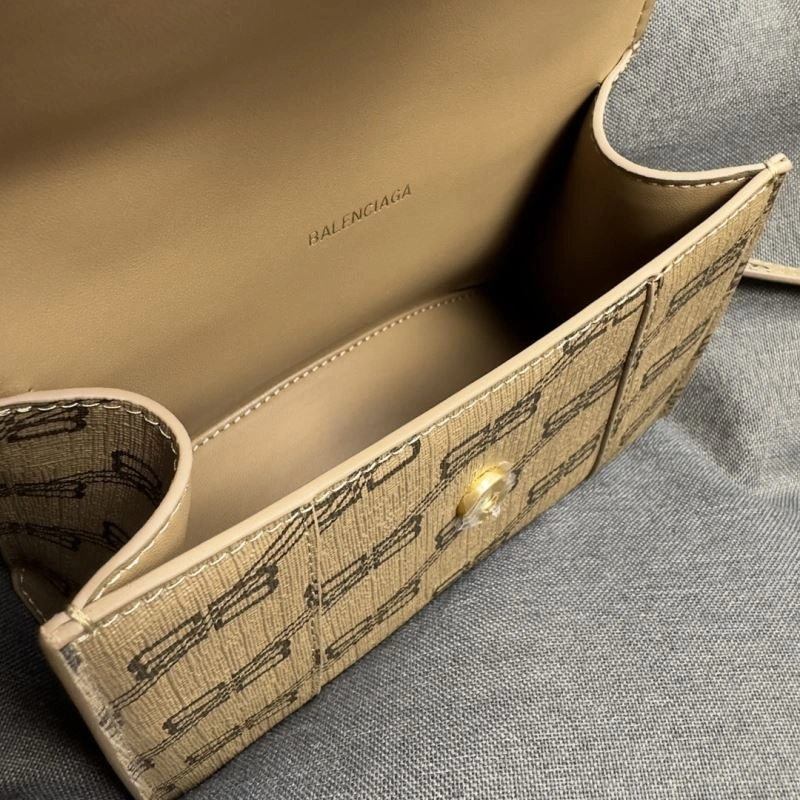 Balenciaga Crescent Hourglass XS Bag in Brown Leather Practical 70007
