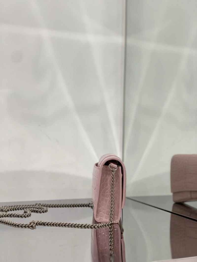 Balenciaga Crocodile Blush Powder Arc Chain Sandglass Bag Practical 72636