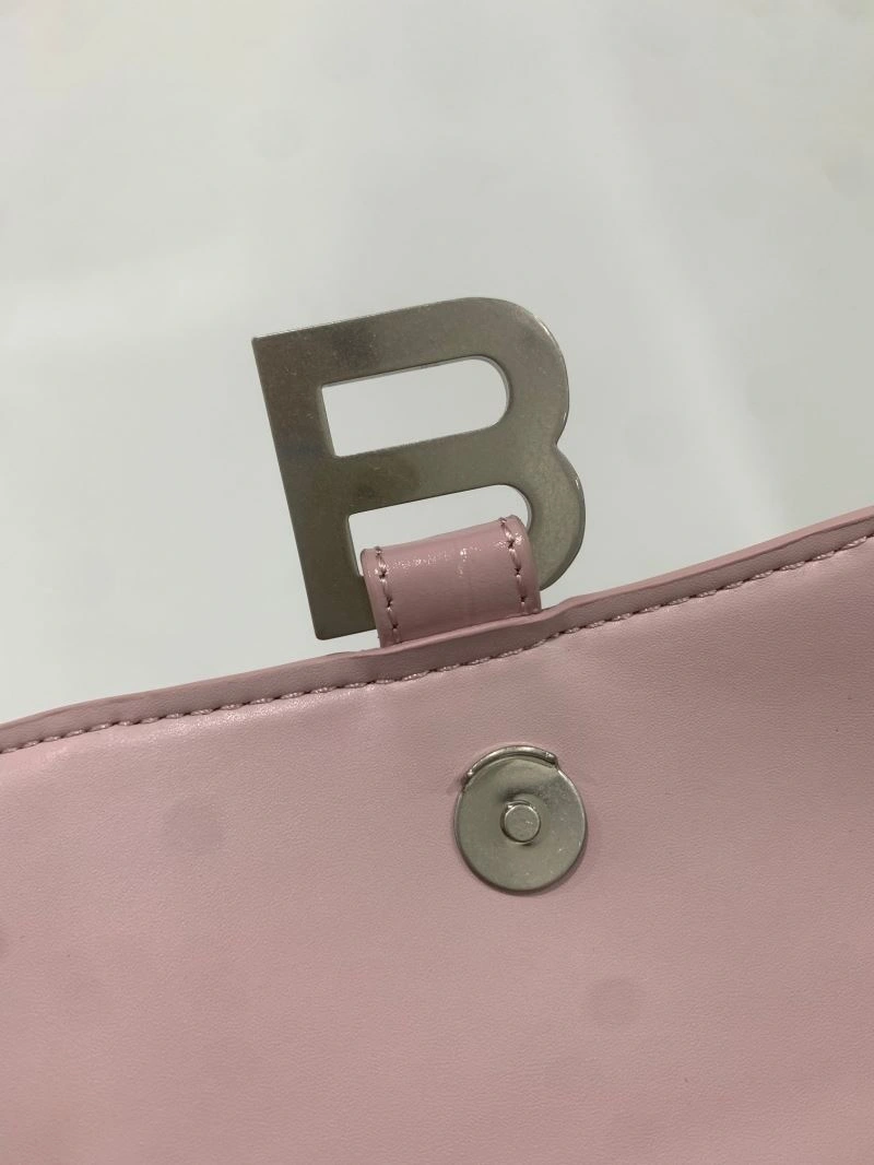 Balenciaga Crocodile Blush Powder Arc Chain Sandglass Bag Practical 72636