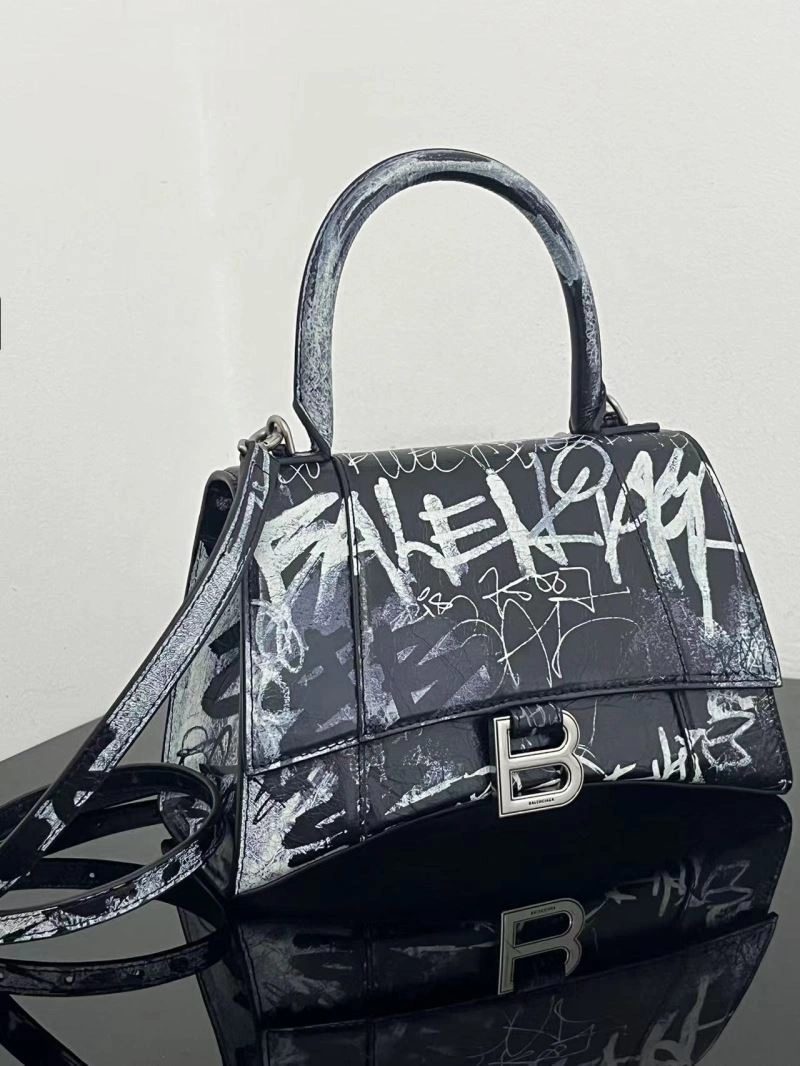 Balenciaga Crocodile-Embossed Leather Hourglass Bag - Size S Chic 72650